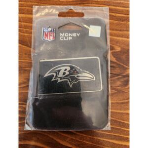 Baltimore Ravens Money Clip Black and Steel Minimalist Wallet NWT NFL Football